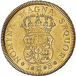Large Reverse for 4 Escudos 1749 coin