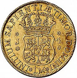 Large Reverse for 4 Escudos 1751 coin