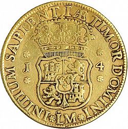 Large Reverse for 4 Escudos 1753 coin