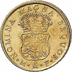 Large Reverse for 4 Escudos 1754 coin