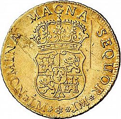 Large Reverse for 4 Escudos 1758 coin