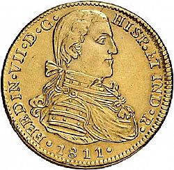 Large Obverse for 4 Escudos 1811 coin