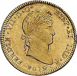 Large Obverse for 4 Escudos 1819 coin