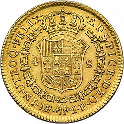 Large Reverse for 4 Escudos 1812 coin