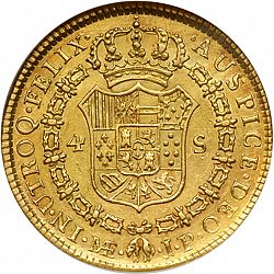 Large Reverse for 4 Escudos 1813 coin
