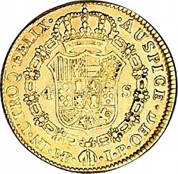 Large Reverse for 4 Escudos 1817 coin