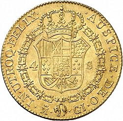 Large Reverse for 4 Escudos 1818 coin