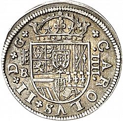 Large Obverse for 4 Reales 1683 coin