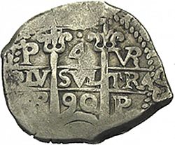 Large Obverse for 4 Reales 1690 coin
