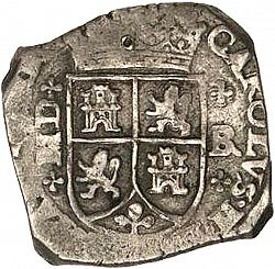 Large Obverse for 4 Reales 1691 coin