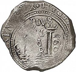 Large Reverse for 4 Reales 1669 coin