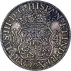 Large Obverse for 4 Reales 1768 coin