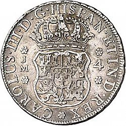 Large Obverse for 4 Reales 1771 coin