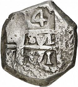Large Obverse for 4 Reales 1771 coin
