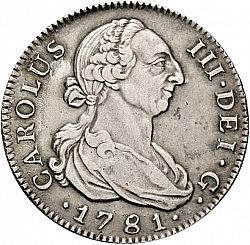 Large Obverse for 4 Reales 1781 coin