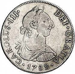 Large Obverse for 4 Reales 1782 coin