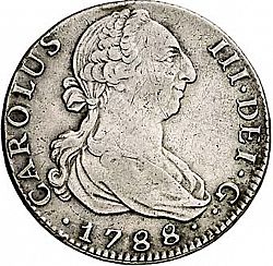 Large Obverse for 4 Reales 1788 coin