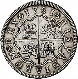 Large Reverse for 4 Reales 1761 coin