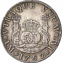 Large Reverse for 4 Reales 1762 coin