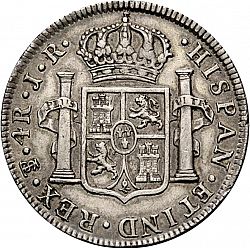 Large Reverse for 4 Reales 1775 coin