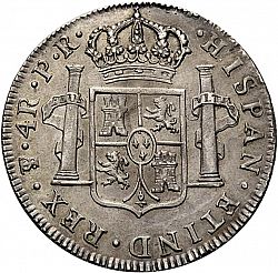 Large Reverse for 4 Reales 1779 coin