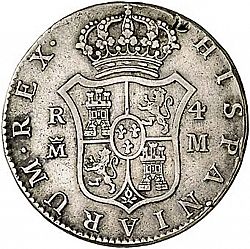 Large Reverse for 4 Reales 1788 coin