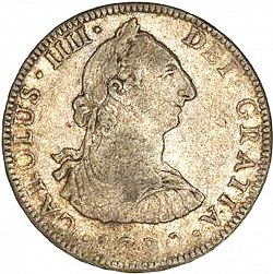Large Obverse for 4 Reales 1790 coin