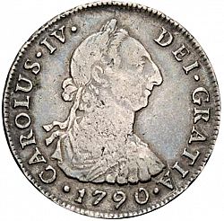 Large Obverse for 4 Reales 1790 coin