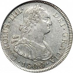 Large Obverse for 4 Reales 1800 coin
