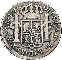 Large Reverse for 4 Reales 1791 coin