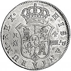 Large Reverse for 4 Reales 1795 coin