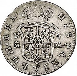 Large Reverse for 4 Reales 1804 coin