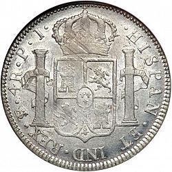 Large Reverse for 4 Reales 1804 coin