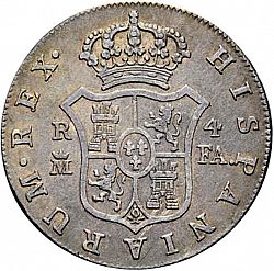 Large Reverse for 4 Reales 1805 coin