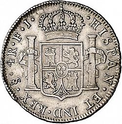 Large Reverse for 4 Reales 1805 coin