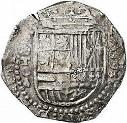 Large Obverse for 4 Reales 1593 coin