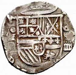 Large Obverse for 4 Reales 1593 coin