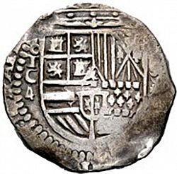 Large Obverse for 4 Reales 1594 coin
