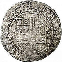 Large Obverse for 4 Reales ND/D coin