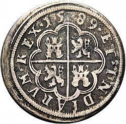 Large Reverse for 4 Reales 1589 coin