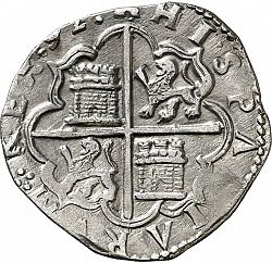 Large Reverse for 4 Reales 1592 coin