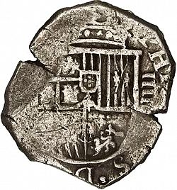 Large Obverse for 4 Reales 1600 coin