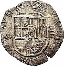 Large Obverse for 4 Reales 1609 coin