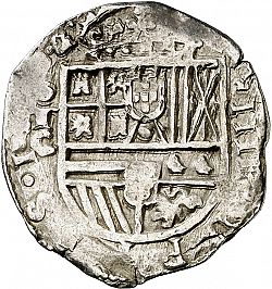 Large Obverse for 4 Reales 1611 coin