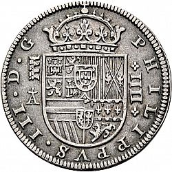 Large Obverse for 4 Reales 1621 coin