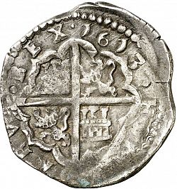 Large Reverse for 4 Reales 1613 coin