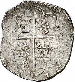 Large Reverse for 4 Reales 1613 coin