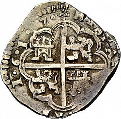 Large Reverse for 4 Reales 1617 coin