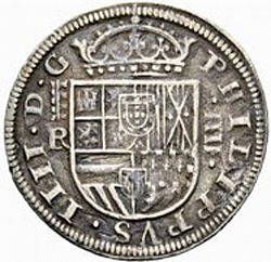 Large Obverse for 4 Reales 1632 coin