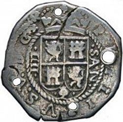 Large Obverse for 4 Reales 1722 coin